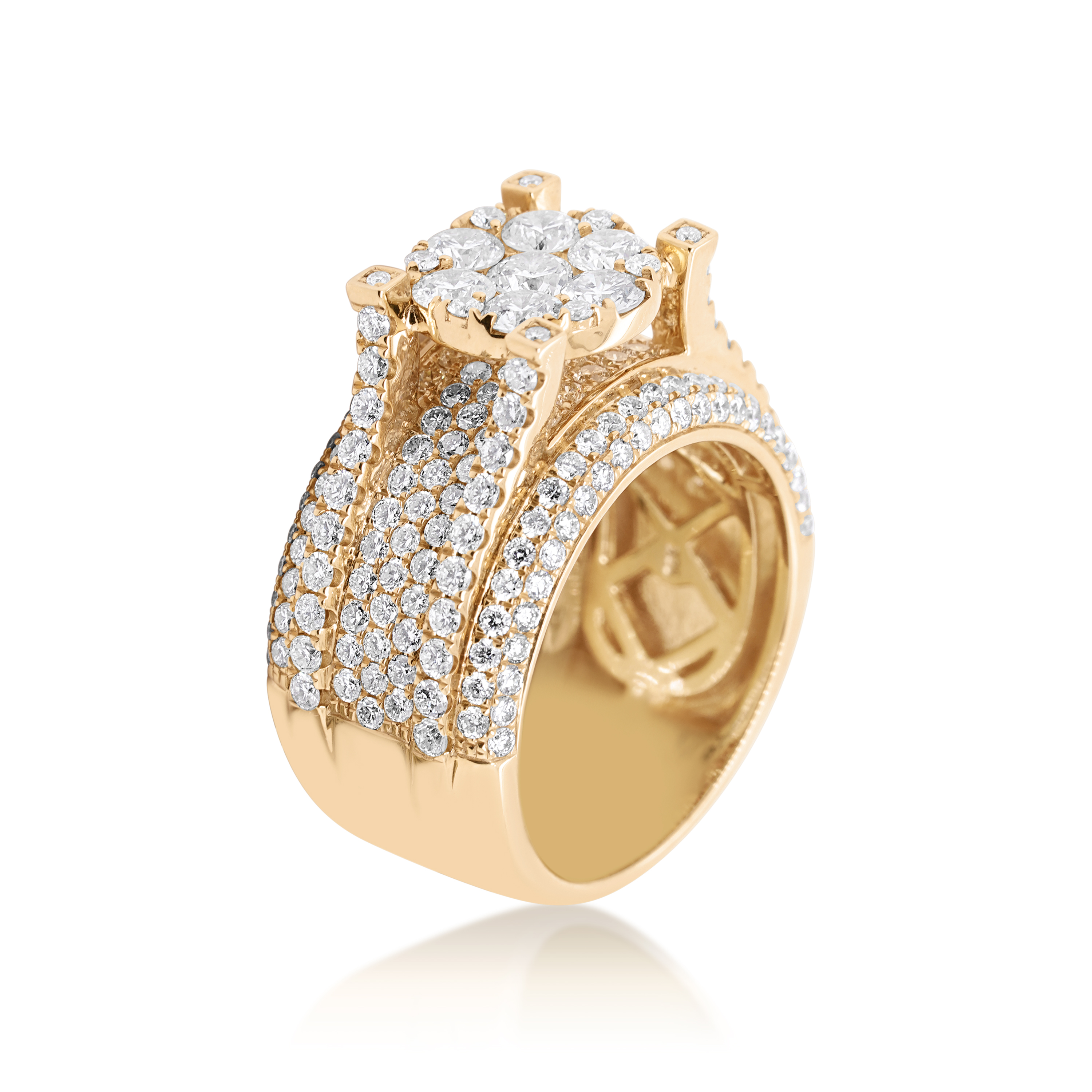 Diamond Ring 4.50 ct. 10K Yellow Gold
